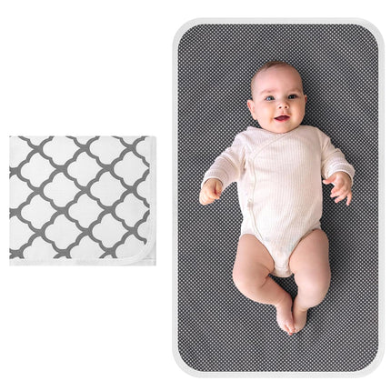 Portable Diaper Changing Pad, Waterproof Foldable Baby Changing Mat for Travel, Baby Essentials Shower Registry Gifts.