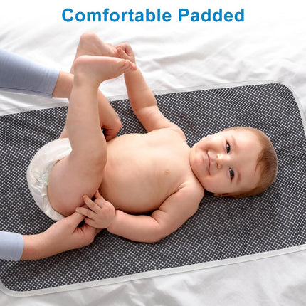 Portable Diaper Changing Pad, Waterproof Foldable Baby Changing Mat for Travel, Baby Essentials Shower Registry Gifts.