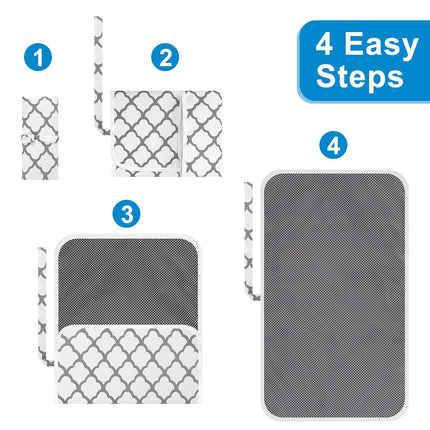 Portable Diaper Changing Pad, Waterproof Foldable Baby Changing Mat for Travel, Baby Essentials Shower Registry Gifts.