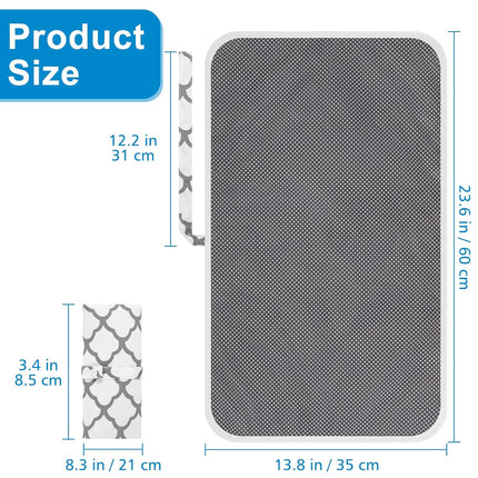 Portable Diaper Changing Pad, Waterproof Foldable Baby Changing Mat for Travel, Baby Essentials Shower Registry Gifts.