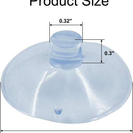 50 Pack Small Suction Cups 35mm, Suction Cups with Holes for Glass Table Tops,Prevent Table Tops Sliding and Home Decoration.