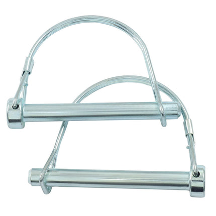 2 Pack Trailer Coupler Pin, Zinc Plated Carbon Steel Locking Pin, 5/16" x 2.75" Medium Hitch Pin for Trailers/Garden.