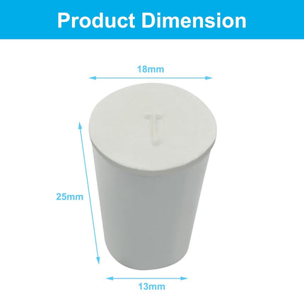 10 Pcs White Solid Rubber Stoppers 1# Tapered Lab Bungs Solid Rubber Stoppers Tapered Lab Seal Rubber Stoppers.