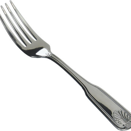 St 12-Piece Toulouse Dinner Fork Set, 18-0 Extra Heavy Weight Stainless Steel, Silver.