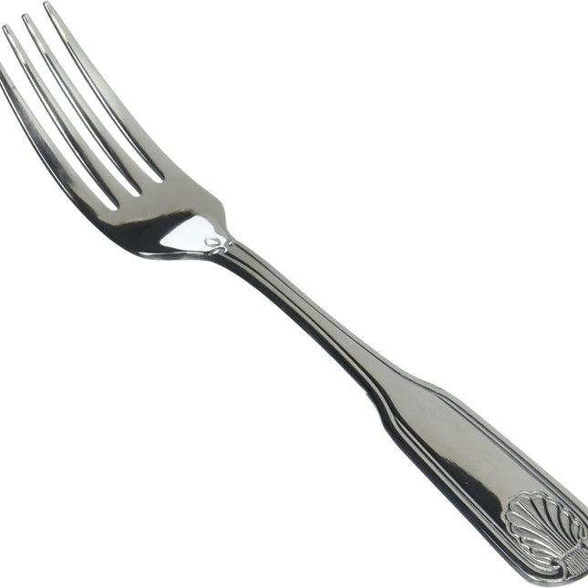 St 12-Piece Toulouse Dinner Fork Set, 18-0 Extra Heavy Weight Stainless Steel, Silver.