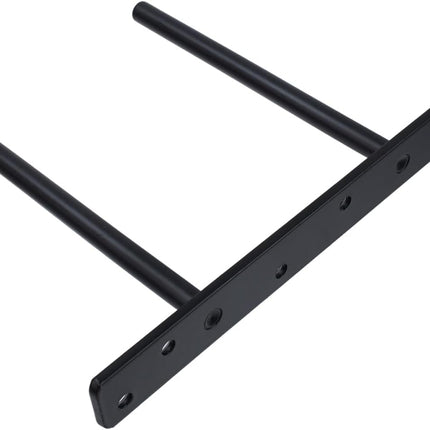 6-inch Floating Shelf Brackets Heavy Duty Hidden Brackets Black Blind Shelf Support for Floating Wood Shelves.