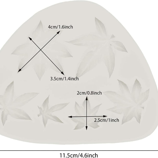 2 Pieces Weed Leaf Cake Fondant Mold Pot Leaves Silicone Mold for Weed Leaf Theme Cake Decoration, Chocolate Candy Polymer Clay Cookie Sugar Craft (Gray).