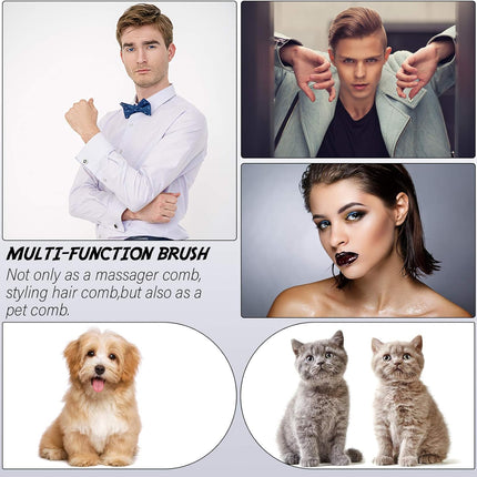6 Pieces Pocket Palm Combs Pocket Brush, Shampoo Brushes, Scalp Massager Hair Brush Comb for Men Travel.