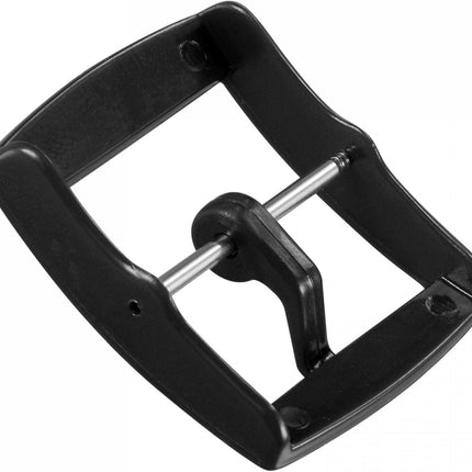 Watch Strap Clasp Replacement Plastic Buckle for 20mm Width Watch Bands Black 2 Pcs.