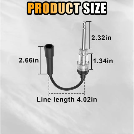 Inline Spark Plug Tester, Straight Boot Ignition Coil Tester Light, Car Small Engine Spark Tester, Armature Diagnostic Detector Tool for Car Lawnmower Internal External Engine (1 PC).