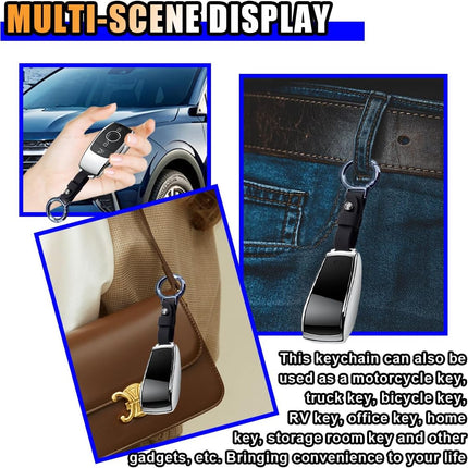 Carabiner Key Ring Clip, Car Fob Key Keychain Holder Car Keychain Clip for Men Women, Key Ring Belt Holder (Black).