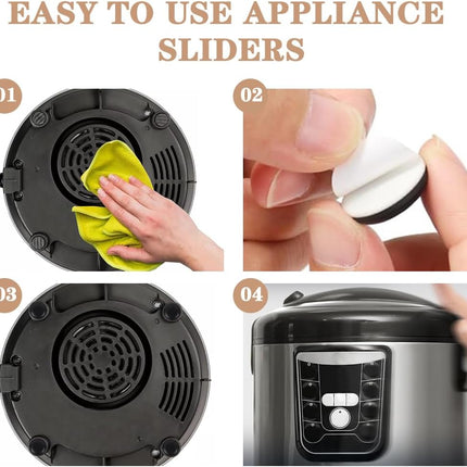 Appliance Sliders, 12PCS Kitchen Small Appliance Slider Self Adhesive Appliance Pads Countertop Accessories Kitchen Finds Gadgets for Air Fryer Mixer Coffee Maker.