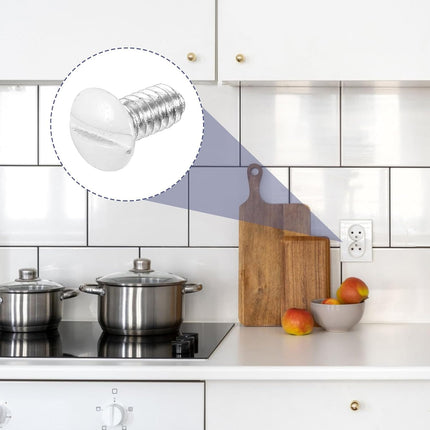 Wall Plate Screws, 100 Pcs 9 mm Long 6-32 Thread Outlet Cover Screws White Replacement Switch Plate Screw Electrical Screw.