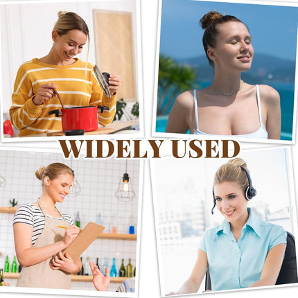 Hair Nets, 35 Pcs Invisible Hair Net for Buns, 20 Inch Strong Nylon Elastic Mesh Wig Nets Hairnet Hairs Accessories for Women Men Ballet, Food Service Workers, Kitchen Daily Styling (Brown).