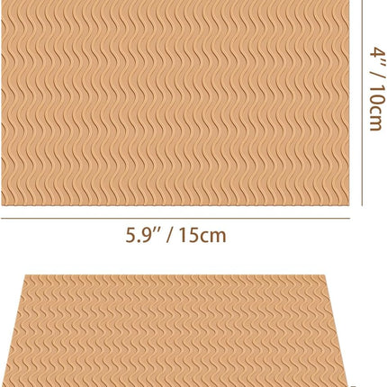4 Pcs Non-Slip Shoe Sole Pads Shoe Bottom Grip Pads 5.9 x 3.9 Inch Self Adhesive Shoe Sole Protectors Shoe Pads Sole Shoe Bottom Protector for Women (Nude).