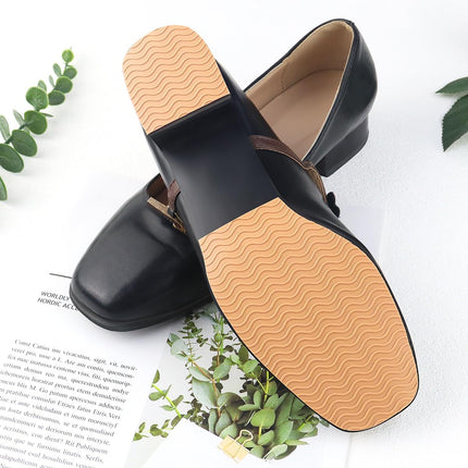 4 Pcs Non-Slip Shoe Sole Pads Shoe Bottom Grip Pads 5.9 x 3.9 Inch Self Adhesive Shoe Sole Protectors Shoe Pads Sole Shoe Bottom Protector for Women (Nude).