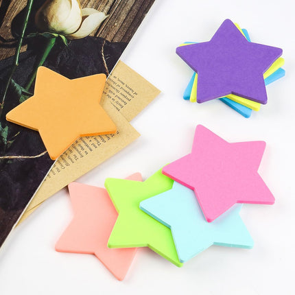 8 Color Star Shape Sticky Notes, 240 Sheets, Self-Sticky Note Pads for School Office Home.