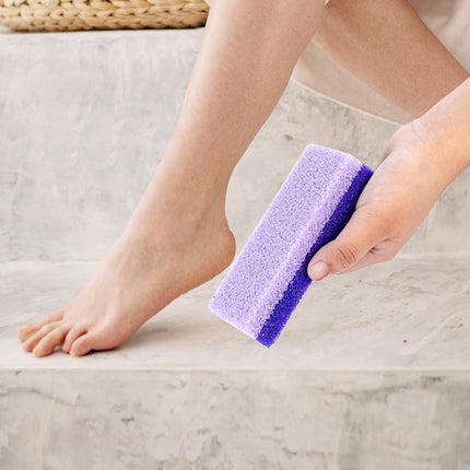 4 Pcs Foot Pumice Stone and Scrubber for Feet and Heels Callus and Dead Skins (Purple).