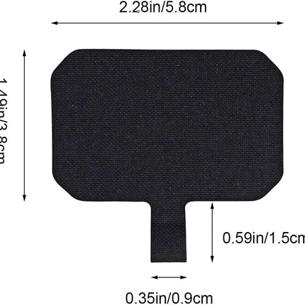 5 Pack Phone Tether Tab Cell Phone lanyard pad, Universal Phone Tether Tab Phone Lanyard Replacement Part Compatible with Most Smartphones (Black).