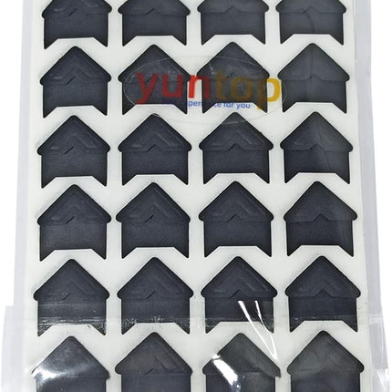 12 Sheets 288 Count Self-Adhesive Photo Corners Stickers, Acid Free Photo Mounting Corners for Scrapbooks, Memory Books, DIY Picture Album, Journal (Black).