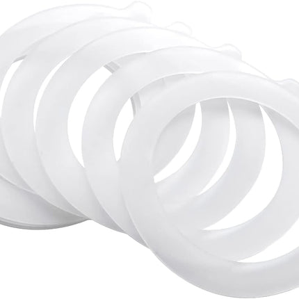 8 Pieces Silicone Jar Replacement Gasket, 3.75 Inch Sealing Rings for Glass Clip Top Jars, Leak-Proof Canning Silicone Fitting Seals(White).