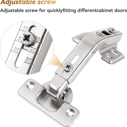 135 Degree Lazy Susan Hinge Full Overlay Concealed Corner Cabinet Hinge for Cabinet, Cupboard, Folded Door, Corner Kitchen Cabinet Replacement Hardware (1 Pair, 2 PCS).