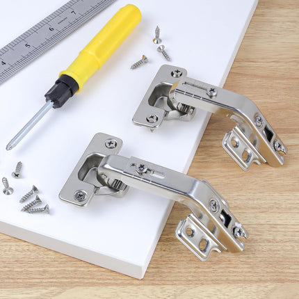135 Degree Lazy Susan Hinge Full Overlay Concealed Corner Cabinet Hinge for Cabinet, Cupboard, Folded Door, Corner Kitchen Cabinet Replacement Hardware (1 Pair, 2 PCS).