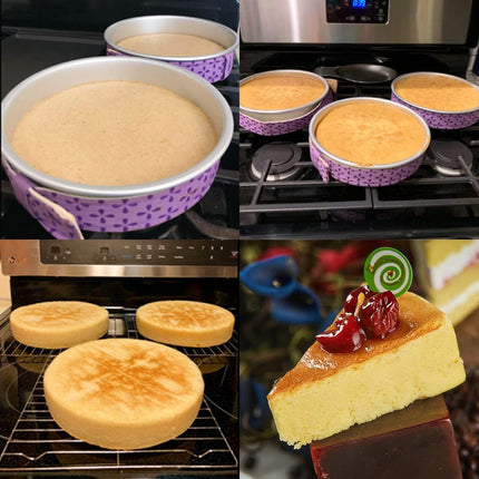 2 Piece Bake Even Cake Strips, Cake Pan Dampen Strips, Cake Pan Strips for Evenly Baked Cakes.