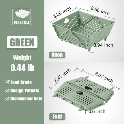 Plastic Colander Basket, Multi-Purpose Drainage & Storage Bin for Kitchen, Candy, Cookies, Holiday Snacks and Gift Items, Ventilated Organizer Tray for Home & Christmas Decorations Storage.