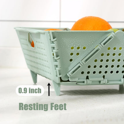 Plastic Colander Basket, Multi-Purpose Drainage & Storage Bin for Kitchen, Candy, Cookies, Holiday Snacks and Gift Items, Ventilated Organizer Tray for Home & Christmas Decorations Storage.