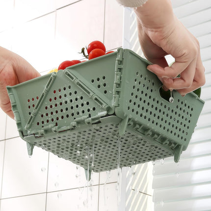 Plastic Colander Basket, Multi-Purpose Drainage & Storage Bin for Kitchen, Candy, Cookies, Holiday Snacks and Gift Items, Ventilated Organizer Tray for Home & Christmas Decorations Storage.