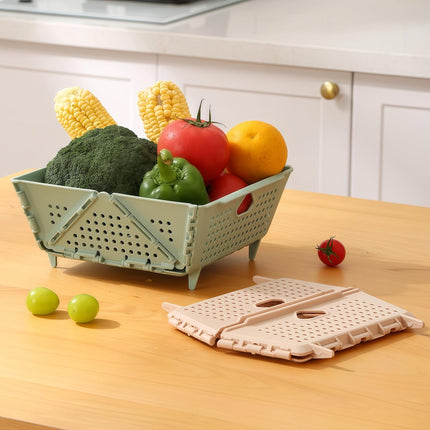 Plastic Colander Basket, Multi-Purpose Drainage & Storage Bin for Kitchen, Candy, Cookies, Holiday Snacks and Gift Items, Ventilated Organizer Tray for Home & Christmas Decorations Storage.