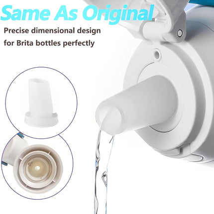 Bite Valve Replacement for Brita Water Bottle, 2 Pack, Silicone, BPA-Free, 1 Liter, Sports, Travel.