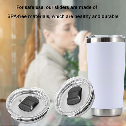 Magnetic Slide for YETI Lids Compatible with YETI Magnetic Lid 10oz, 16oz, 20oz, 26oz, 30oz (4 Pcs).
