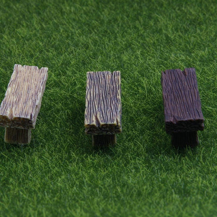 3Pcs Mini Resin Bench Miniature Fairy Garden Bench Dollhouse Accessories Statue DIY Decor Gift.