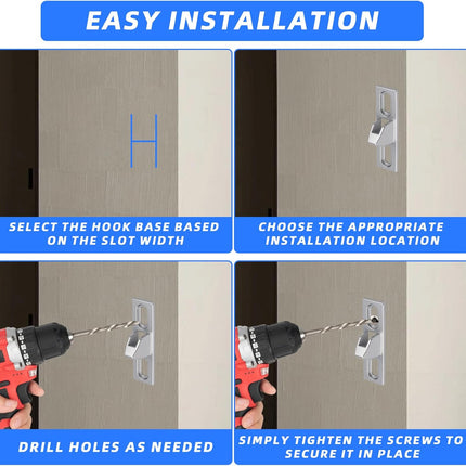 2-Pack Sliding Door Keeper - Chrome Plated Sliding Glass Lock with mounting Screws Slide Sliding Door Lock Latch Hardware Replacement for Various Sliding Patio Door.
