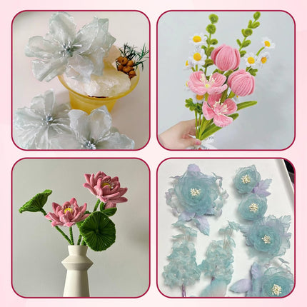 350Pcs 3mm White Matte Double Heads Flower Stamen Pistil for Flower Making Scrapbook Decoration Handmade Artificial Flower Pistil Matt-Like Floral Stamens for DIY Card Making Decor.