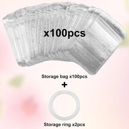 100PCS Diamond Painting Beads Storage Bags – 4.3'' x 2.7'' Small Reusable Ziplock Jewerly Bags Pouches for DIY Diamond Art, Gem & Bead,Samples,Small Items,Craft Supplies Storage Accessories.