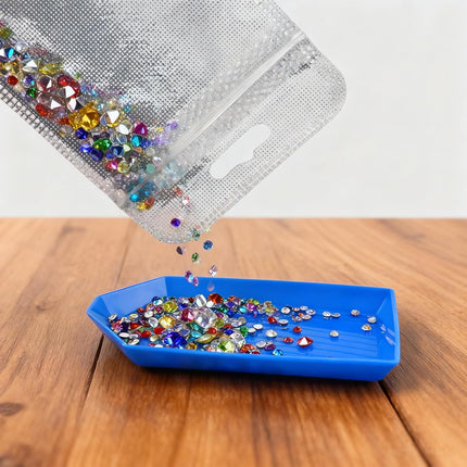 100PCS Diamond Painting Beads Storage Bags – 4.3'' x 2.7'' Small Reusable Ziplock Jewerly Bags Pouches for DIY Diamond Art, Gem & Bead,Samples,Small Items,Craft Supplies Storage Accessories.