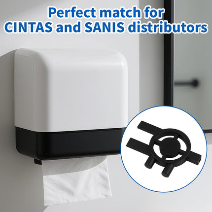 8pcs Dispenser Key Replacement for Cintas Sanis, 3-in-1 Toilet Paper Towel Holder Key Soap Dispensing for Home Office School Maintenance Commercial Business.