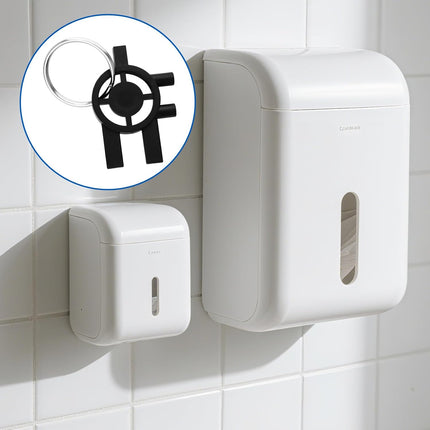 8pcs Dispenser Key Replacement for Cintas Sanis, 3-in-1 Toilet Paper Towel Holder Key Soap Dispensing for Home Office School Maintenance Commercial Business.