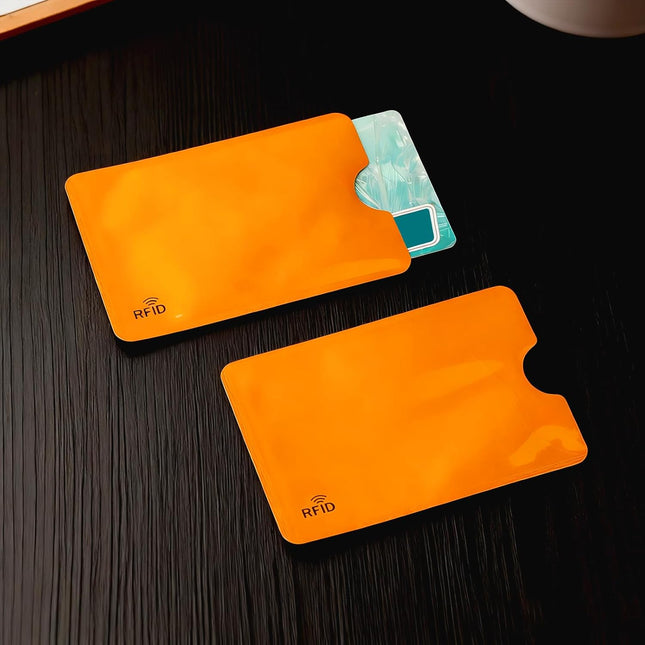 24-Pack Travel RFID Blocking Sleeves - 2.48'' x 3.58'' Multicolor Identity Theft Protection Secure Cred Card Protecor Holders - Waterproof aluminum Foil Slim Design easily into your Wallet.