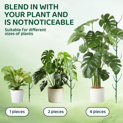 5-Pack Stackable Monstera Plant Support - Plant Stakes with Cage Rings for Indoor and Outdoor Plants Use - Garden Stakes for Climbing.