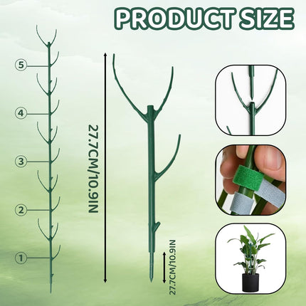 5-Pack Stackable Monstera Plant Support - Plant Stakes with Cage Rings for Indoor and Outdoor Plants Use - Garden Stakes for Climbing.