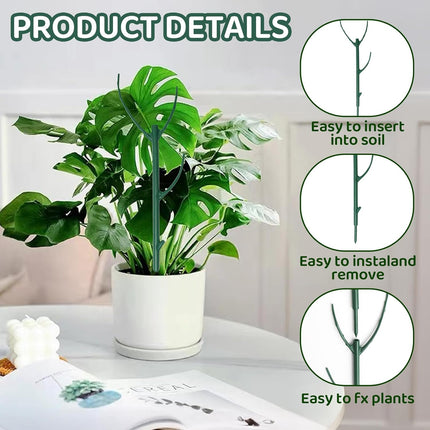 5-Pack Stackable Monstera Plant Support - Plant Stakes with Cage Rings for Indoor and Outdoor Plants Use - Garden Stakes for Climbing.