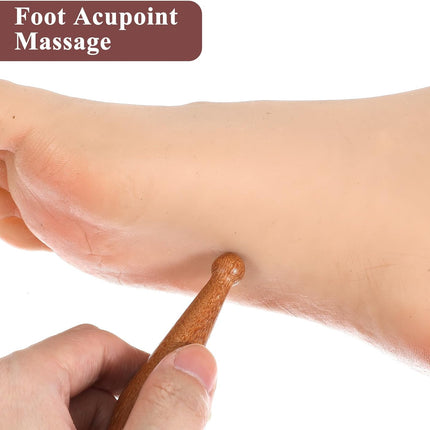 Massage Pen,Wooden Massage Tools Acupressure Pen Pressure Point Tool for Relaxing Body Hand Foot.