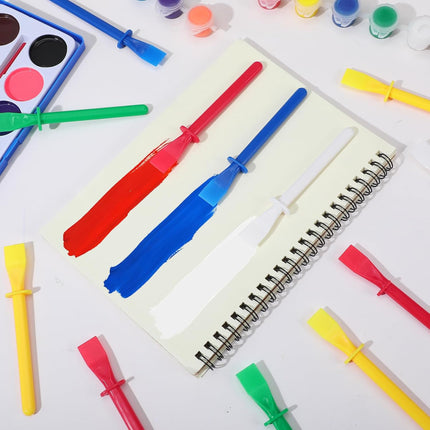 15Pcs Silicone Glue Brush,Reusable Glue Spreader Plastic Spreader Tool Set for DIY Painting Mixing & Spreading - Flatback.