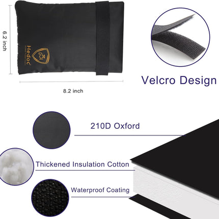 Pro Outdoor Faucet Covers for Winter Freeze Protection, 2 Pack 6'' W x 8.2'' H Winter Faucet Insulation Cover Socks, Hose Bib Covers for Winter (Faucet Cover 2 Pack).