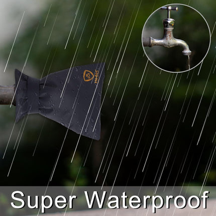 Pro Outdoor Faucet Covers for Winter Freeze Protection, 2 Pack 6'' W x 8.2'' H Winter Faucet Insulation Cover Socks, Hose Bib Covers for Winter (Faucet Cover 2 Pack).
