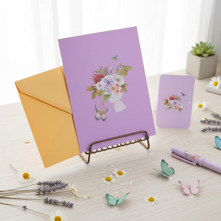 Butterfly Pop up Birthday Cards for Women, Pink Butterfly Waltz 3D Greeting Card for Birthday Anniversary Women’s Day Wedding Thank You Mother Wife Grandma.